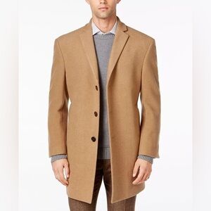 Calvin Klein Men's Camel Prosper Wool 48R overcoat
